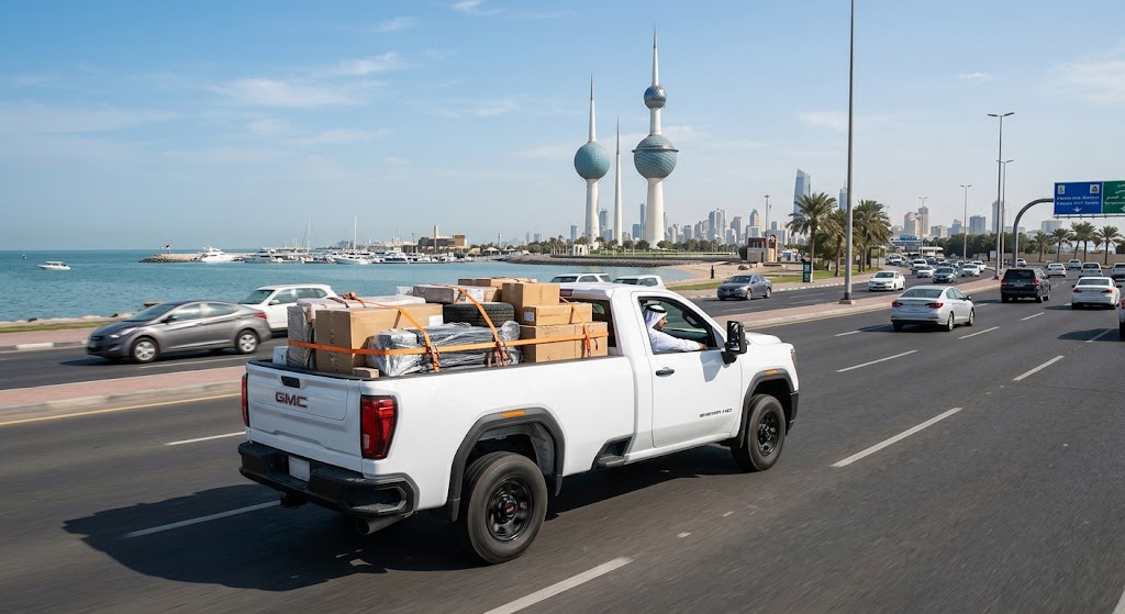 سيارة وانيت لنقل مخيمات البر والشاليهات في الكويت